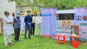 পাঁচবিবিতে করোনার নমুনা সংগ্রহে ভ্রাম্যমান বুথ স্থাপন
