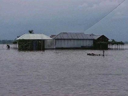 তিস্তা নদীর পানি নীলফামারী ডালিয়া তিস্তা ব্যারেজ পয়েন্টে বিপদ সীমার ৫৫ সেন্টিমিটার উপর দিয়ে প্রবাহিত, জারী করা হয়েছে রেড এলাট