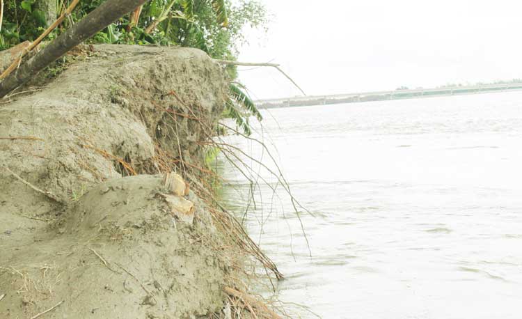 মানচিত্র থেকে হারিয়ে গেছে ১টি গ্রাম
কাউনিয়ায় তিস্তা নদী গিলে খাচ্ছে ফসলী জমি আর বাড়ি ঘর