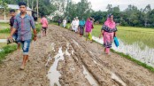 কালাইয়ে ছয় কিলোমিটার কাঁচা রাস্তায় জনদুর্ভোগ