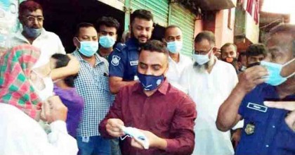 পিরবে আইন শৃঙ্খলা বিষয়ক 
আলোচনা ও মাষ্ক বিতরণ