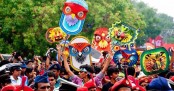 ‘মুছে যাক গ্লানি, ঘুচে যাক জরা অগ্নিস্নানে শুচি হোক ধরা’

