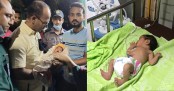 মধ্যরাতে ফুটপাতে নবজাতক, ফোন পেয়ে হাসপাতালে নিল পুলিশ
