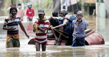 শ্রীলঙ্কায় প্রবল বর্ষণ ও বন্যায় নিহত ১৭
