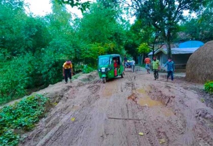 নন্দীগ্রাম-বীজরুল রাস্তাটি এখন মরন ফাঁদ