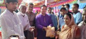 শারদীয় দূর্গোৎসব উপলক্ষে জয়পুরহাটে পূজা মন্ডপ পরিদর্শন ও বস্ত্র বিতরণ