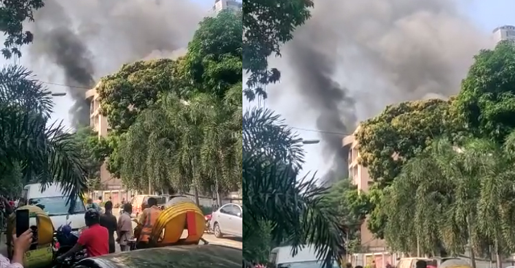 গুলশানে আবাসিক ভবনে আগুন
