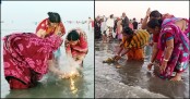 সমুদ্রস্নানের মধ্যদিয়ে শেষ হলো রাস পূজা
