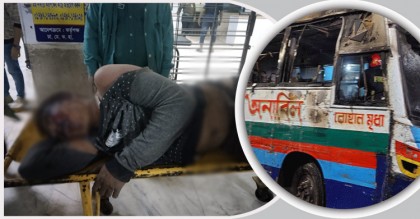 গণপিটুনি খেয়ে অনাবিলের সেই বাসচালক ঢামেকে
