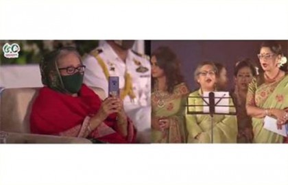 গান গাইলেন শেখ রেহানা, ভিডিও করলেন প্রধানমন্ত্রী