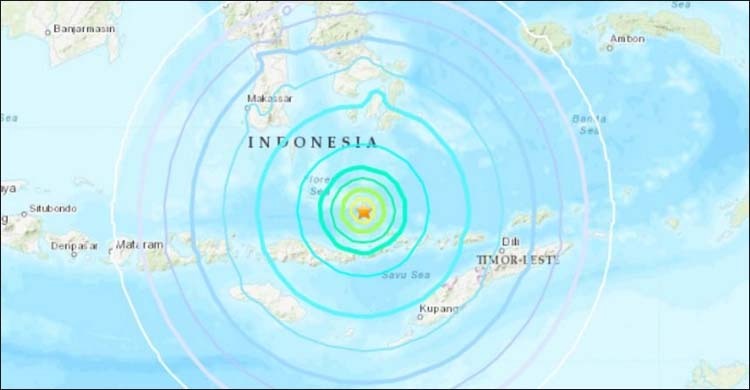 ইন্দোনেশিয়ায় ৭.৩ মাত্রার ভূমিকম্প
