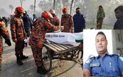 কাউনিয়ায় বাসের চাপায় পুলিশ কনস্টেবল নিহত