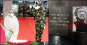 বঙ্গবন্ধুর প্রতিকৃতিতে প্রধানমন্ত্রীর শ্রদ্ধা
