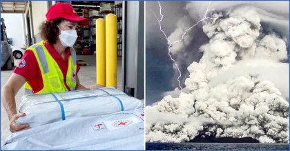 ভয়াবহ অগ্ন্যুৎপাতের পর চরম খাদ্য সংকটে টোঙ্গা
