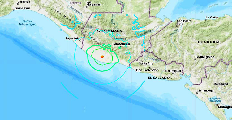 গুয়েতেমালায় মধ্যরাতে শক্তিশালী ভূমিকম্প
