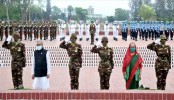 জাতীয় স্মৃতিসৌধে রাষ্ট্রপতি ও প্রধানমন্ত্রীর শ্রদ্ধা
