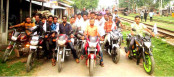 তালোড়ায় জাপা নেতা সাহিদের মোটরসাইকেল শোডাউন