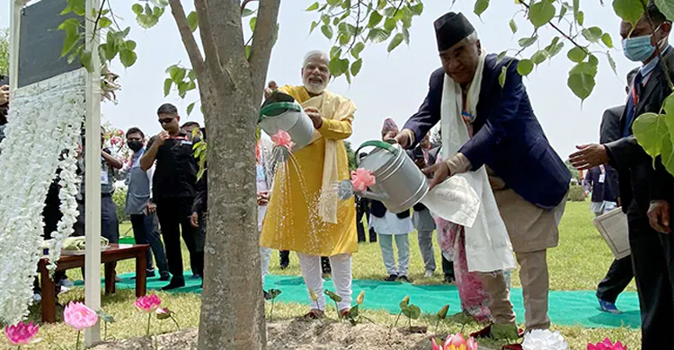 নেপাল সফরে নরেন্দ্র মোদী
