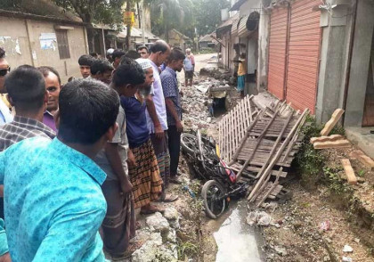 ধুনট পৌর এলাকার ড্রেন যেন মরণফাঁদ!
