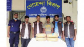 বগুড়ায় ডিবির অভিযানে 
গাঁজাসহ গ্রেফতার ১