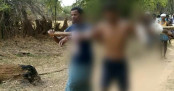 পরকীয়া ‘প্রেমিকাসহ’ স্বামীকে নগ্ন করে গ্রাম ঘোরালেন স্ত্রী
