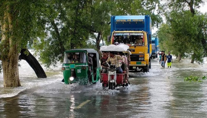 আবারও বন্যার কবলে সিলেট
