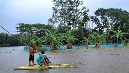 নেত্রকোনায় পানিবন্দি ৭ লাখ মানুষ, উদ্ধারে সেনাবাহিনী
