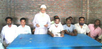 তালোড়া পৌর আওয়ামীলীগের নব গঠিত কমিটিতে রাজুকে সাধারণ সম্পাদক করার প্রতিবাদে সংবাদ সম্মেলন
