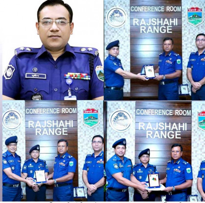 শ্রেষ্ঠ জেলার স্বীকৃতিসহ রাজশাহী রেঞ্জে
বগুড়ার ৬ পুলিশ কর্মকর্তার শ্রেষ্ঠত্ব অর্জন

