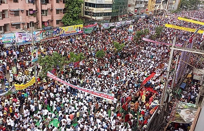 বিএনপির সমাবেশে লাখো জনতা
