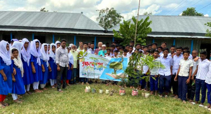 বগুড়ায় পিডিপি’র উদ্যোগে শিক্ষা
প্রতিষ্ঠানে বৃক্ষরোপণ কর্মসূচী 