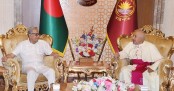 রাষ্ট্রপতির সঙ্গে ভ্যাটিক্যানের বিদায়ী রাষ্ট্রদূতের সাক্ষাৎ
