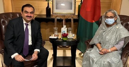 শেখ হাসিনার সঙ্গে গৌতম আদানির বৈঠক
