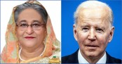 জো বাইডেনের অভ্যর্থনায় প্রধানমন্ত্রী
