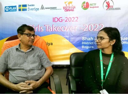 বগুড়ায় ১ ঘণ্টার ‘শিশু বিষয়ক 
কর্মকর্তা’ হলেন শিক্ষার্থী দিয়া