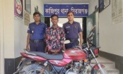 কাজিপুরে চোরাই মোটর সাইকেল সহ গ্রেফতার ১  