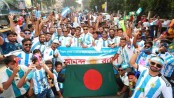 বগুড়ায় বিশ্বকাপ ফুটবল উন্মাদনা: আর্জেন্টাইন সমর্থকদের বিশাল আনন্দ র‍্যালী