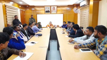 শাজাহানপুরে সাংবাদিকদের সঙ্গে 
নবাগত ইউএনও’র মতবিনিময়