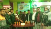 নন্দীগ্রাম উপজেলা প্রেসক্লাবের প্রতিষ্ঠাতা সভাপতি ফজলুর রহমানের জন্মদিনে কেক কর্তন