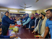বগুড়া-৪ আসনে উপনির্বাচনে আওয়ামী লীগের মনোনয়ন প্রত্যাশী আনোয়ার হোসেন রানার মনোনয়ন ফরম দাখিল