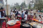 বগুড়ায় ফুটপাত দখলমুক্ত করতে
ভ্রাম্যমান আদালতের অভিযান