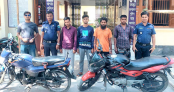 দুপচাঁচিয়ায় চোরাই মোটরসাইকেল সহ গ্রেপ্তার ৪