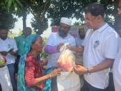 কাজিপুরের জনপ্রিয় সংগঠন ভয়েজ অব কাজিপুর এর ঈদ সামগ্রী বিতরণ 