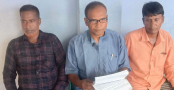 পিরবে চাকরি ফিরে পাওয়ার 
দাবীতে সংবাদ সম্মেলন 