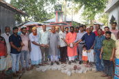 শাজাহানপুরে দৃষ্টিনন্দন ইউনি ব্লকদিয়ে রাস্তা নির্মাণ কাজের উদ্বোধন
