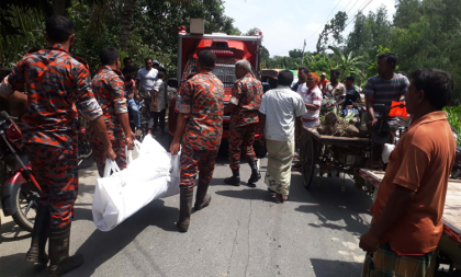মান্দায় ট্রাক্টরের সঙ্গে সংঘর্ষে 
মোটরসাইকেল আরোহি নিহত