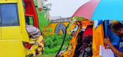 নন্দীগ্রামে বাস-পিকআপ ভ্যান সংঘর্ষে চালক নিহত