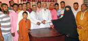 পশ্চিম বগুড়া সিএনজিচালিত অটোরিক্সা মালিক সমিতির মৃত সদস্য পরিবারকে অনুদান প্রদান