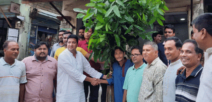 ধুনট মডেল প্রেসক্লাবের বৃক্ষ রোপন কর্মসূচির উদ্বোধন