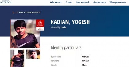 ১৯ বছর বয়সী ভারতীয় তরুণের বিরুদ্ধে ইন্টারপোলের রেড নোটিশ
